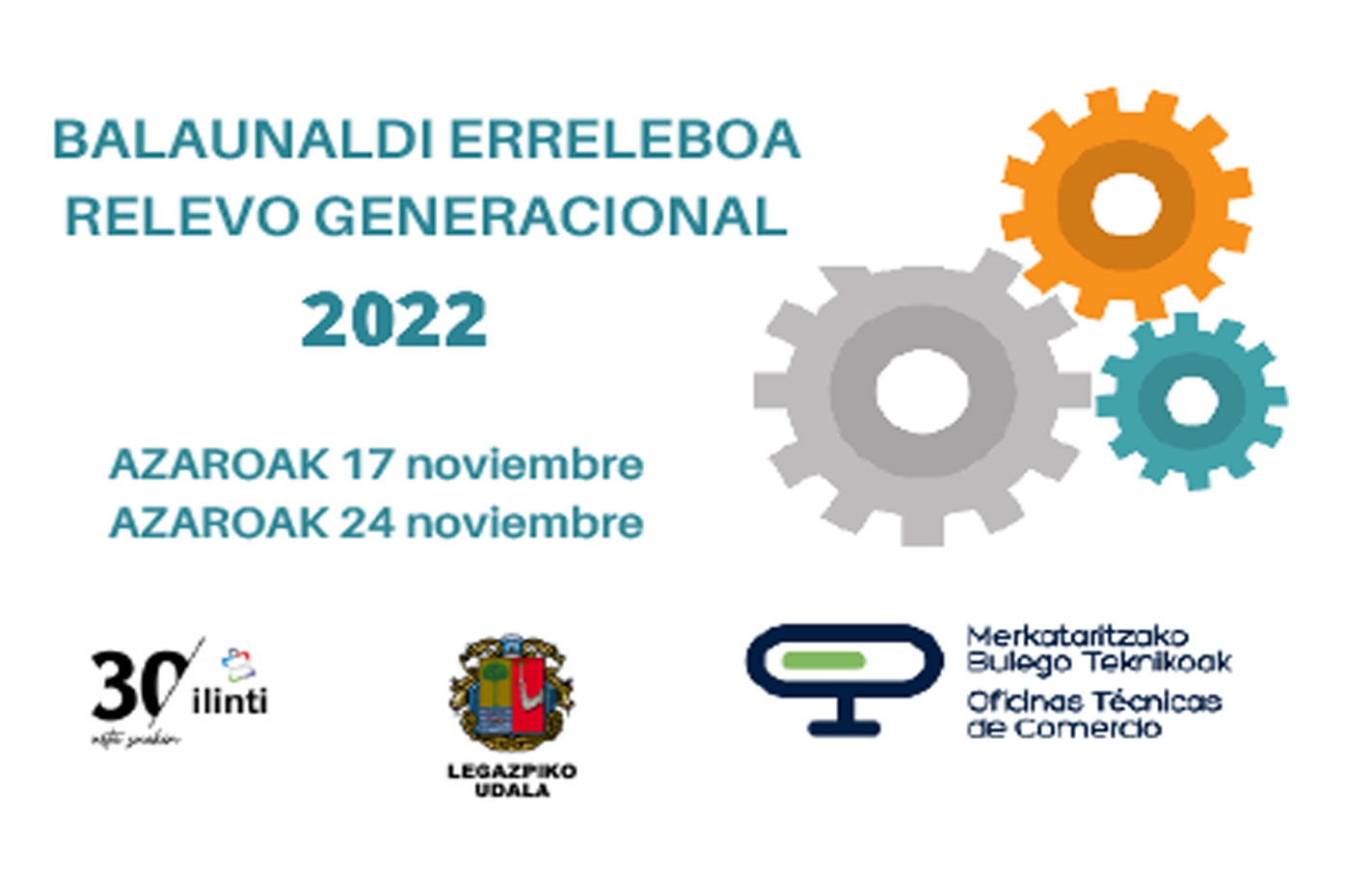 Talleres para comerciantes sobre “Jubilación y relevo generacional