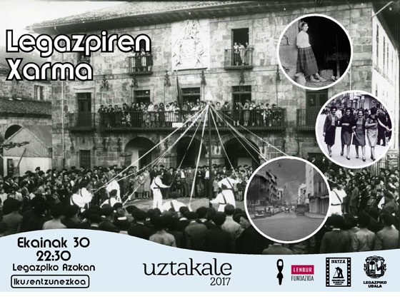 Uztakale: “Legazpiren xarma” primer audiovisual de la Sociedad Fotográfica Ikatza en la calle