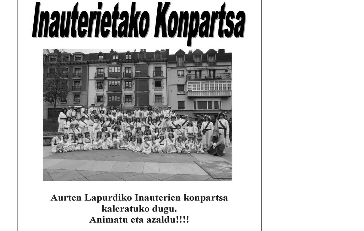 Comparsa del Domingo de Carnaval: Lapurdiko Iñauteria.