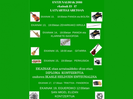 Audiciones de fin de curso de Doinua Musika Eskola