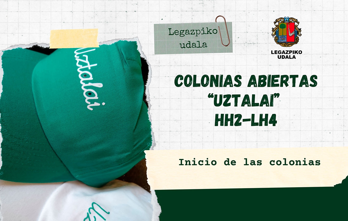 El próximo martes, 1 de julio, comenzará la colonia de verano UZTALAI