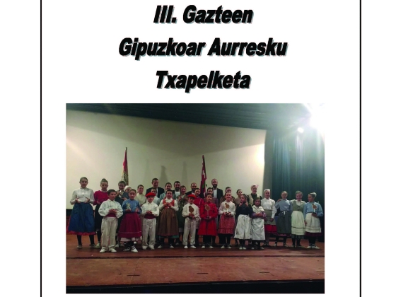 III. CAMPEONATO DE DE AURRESKU GIPUZKOANO DE JÓVENES