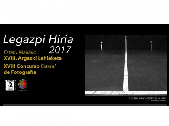 EN MARCHA EL XVIII CONCURSO Estatal de FOTOGRAFÍA “Legazpi Hiria”