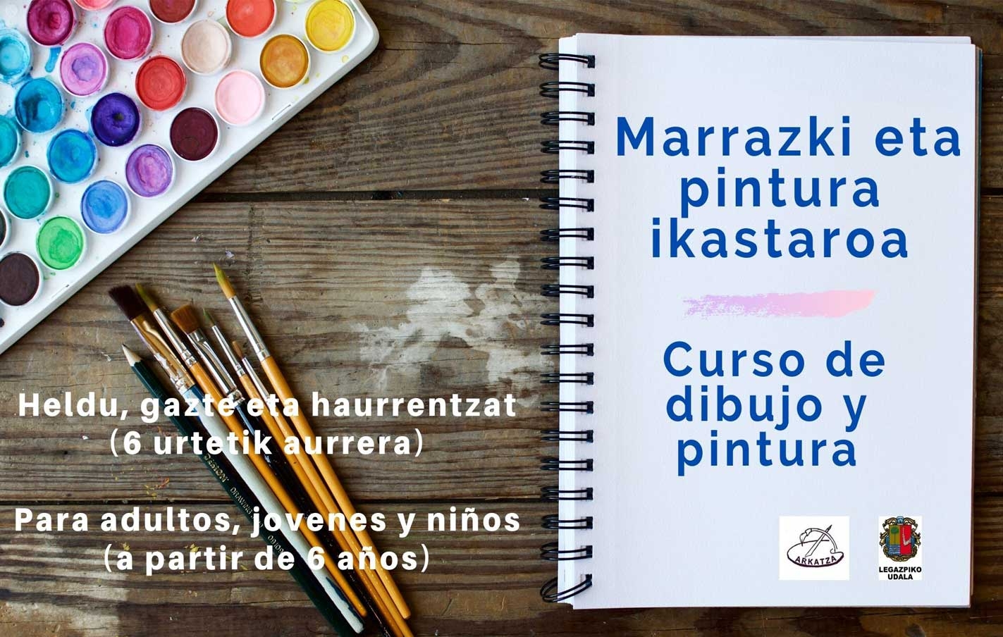 Arkatza elkartea curso 2020-2021: dibujo y pintura.