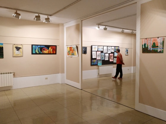 Exposición de Dibujo y Pintura del alumnado de Arkatza Elkartea en Kultur Etxea