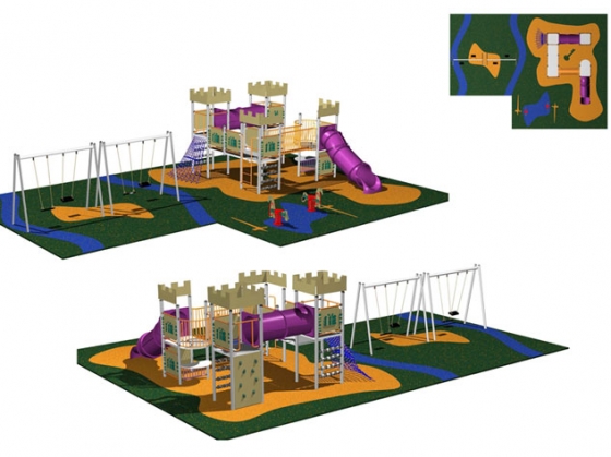 Se pondrá el castillo en el parque infantil de Plazaola