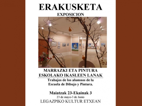Exposición de Dibujo y Pintura del alumnado de Arkatza Elkartea