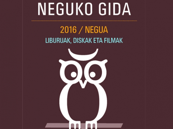 La biblioteca de Legazpi en colaboración con otras bibliotecas ha publicado la guía de lectura Neguko Gida 2016