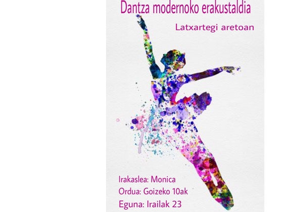 Danza moderna, en Musika Eskola