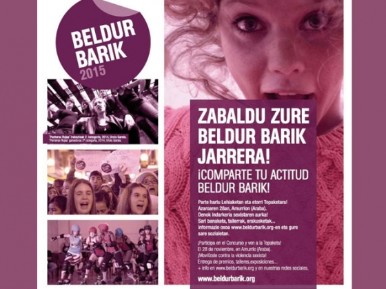 Arranca la edición 2015 del programa beldur barik con un concurso audiovisual para chicas y chicos