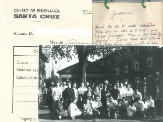 Clases de euskera hace 50 años en Legazpi