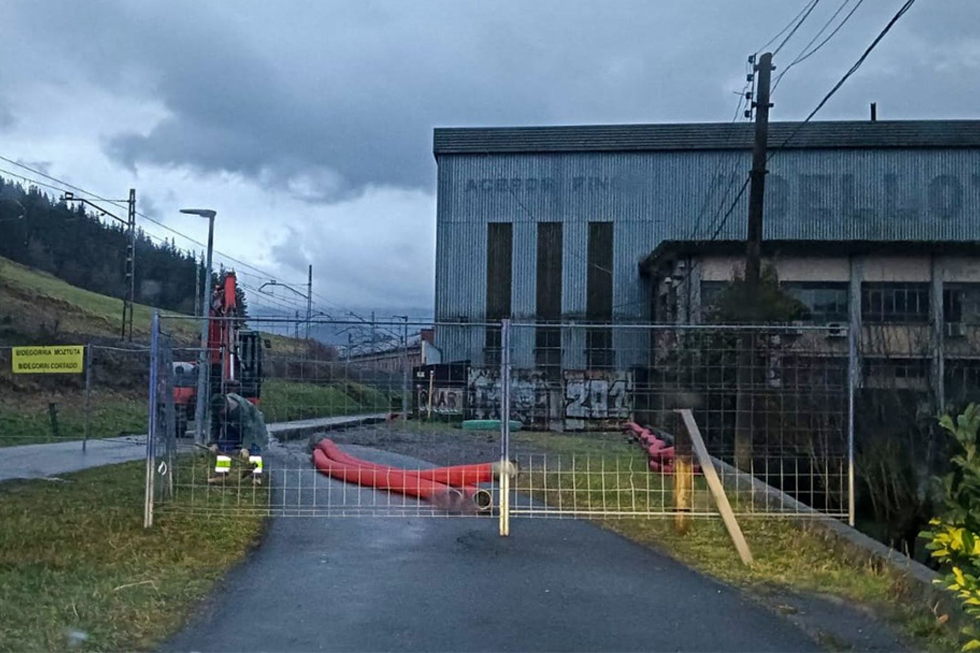 Aviso a la ciudadanía: cierre temporal del bidegorri entre Bellota y el caserío Lekuona