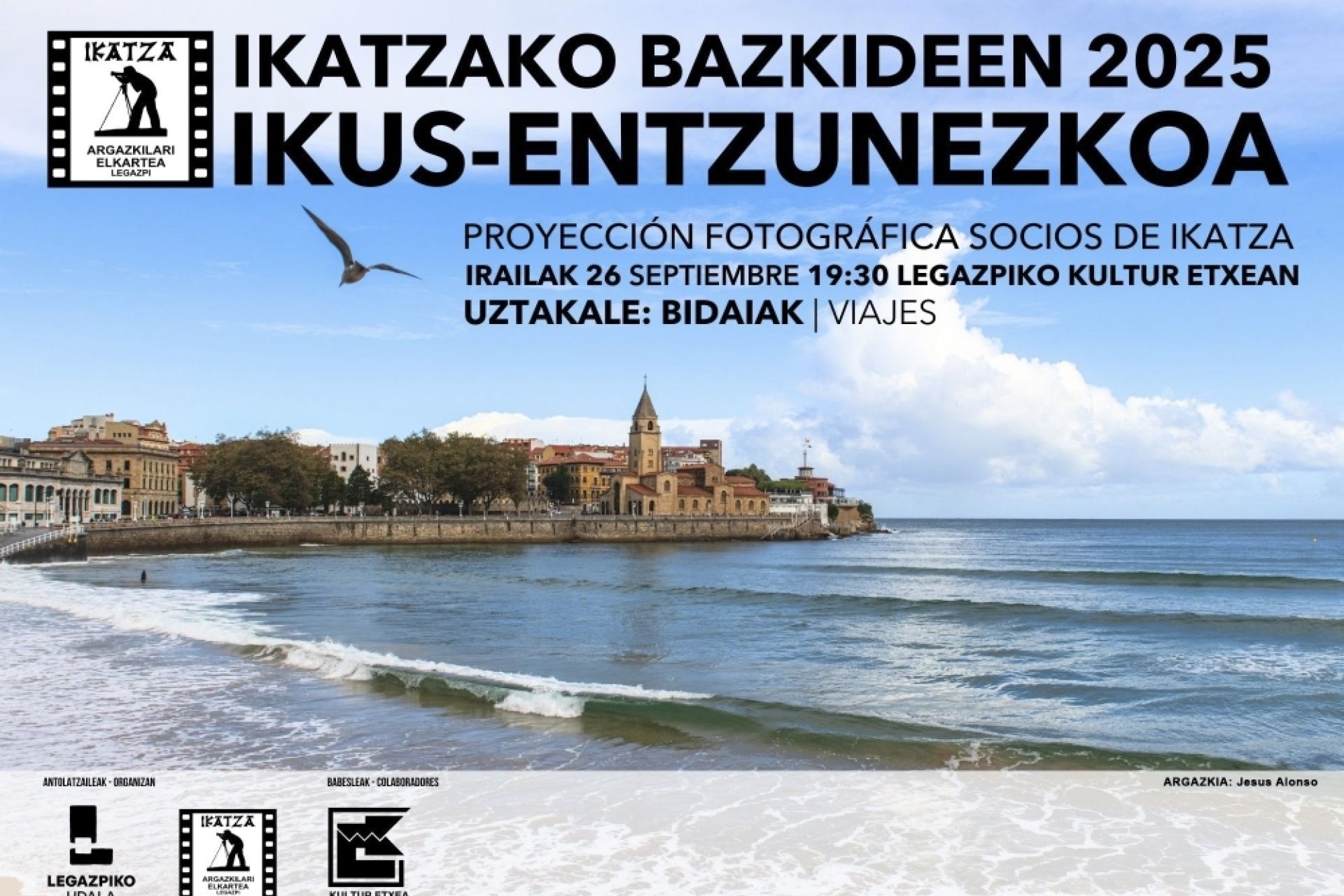 Audiovisual “BIDAIAK” , el 26 de septiembre a las 19:30 horas en el salón de actos de Kultur Etxea