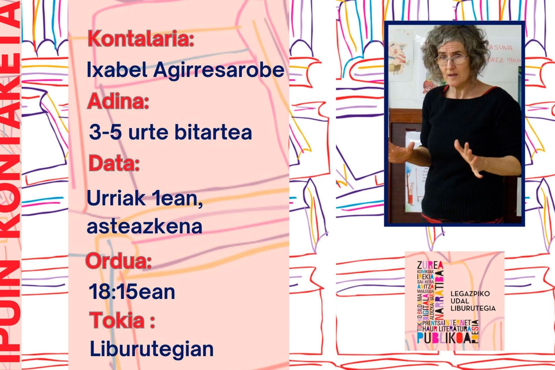 Sesión de cuenta cuentos en la Biblioteca Municipal el 1 de octubre