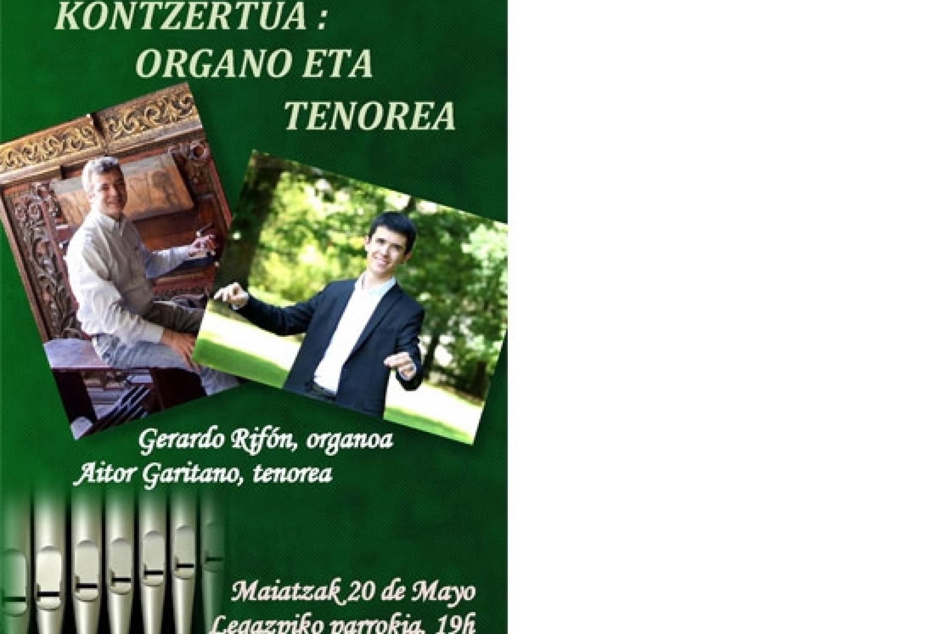Segundo concierto del ciclo de música de órgano