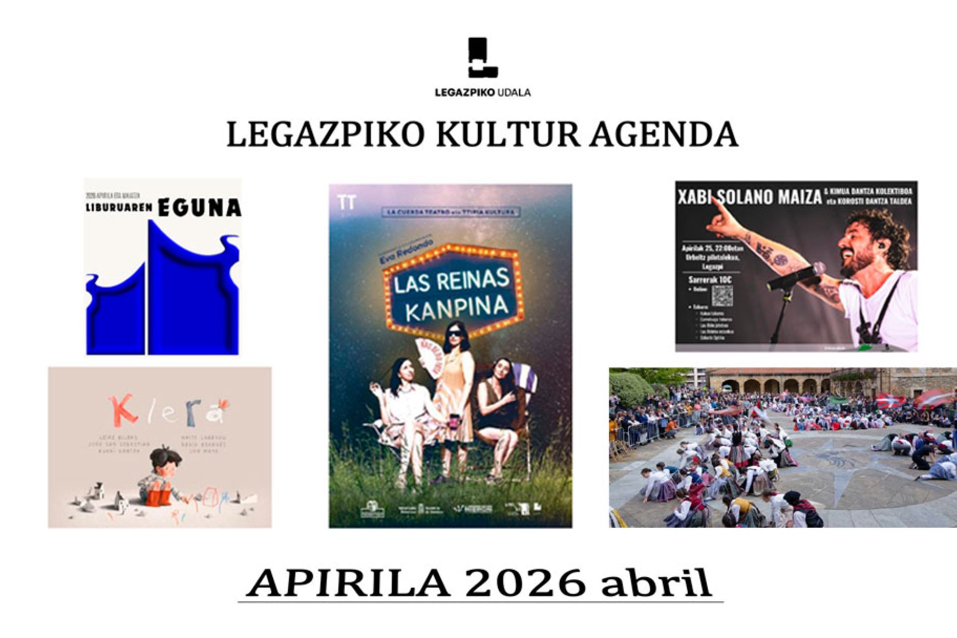 Programación cultural y actividad de KZgunea en abril de 2026