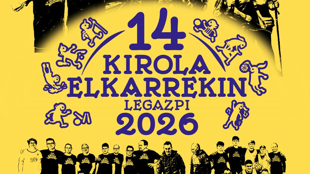La XIV edición del Kirola Elkarrekin se celebrará el 15 de marzo en Legazpi