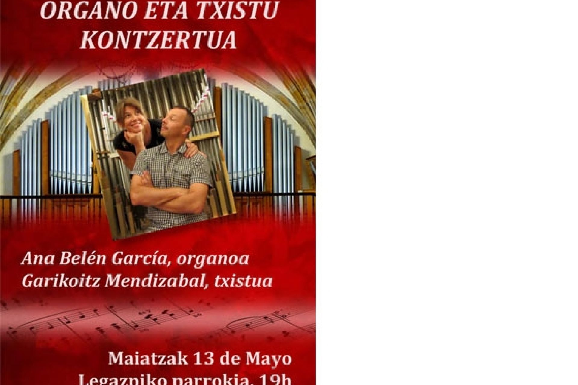 Ciclo de música de órgano en la parroquia de Legazpi