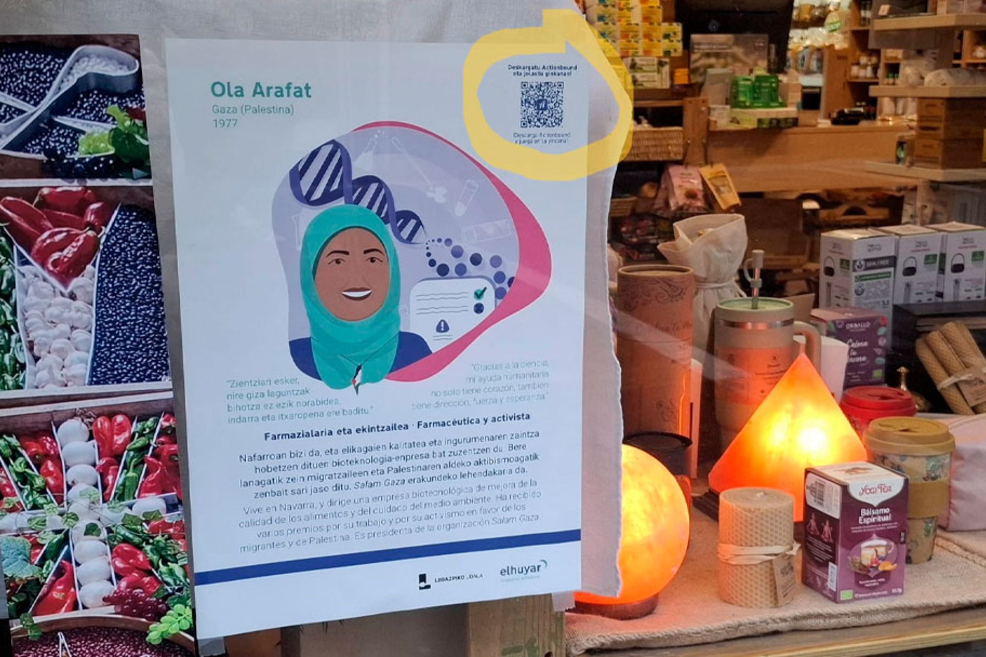 Eskuragarri daude jada “Emakumea eta Neska Zientzian Nazioarteko Eguna” kanpainako erakusleihoen argazkiak