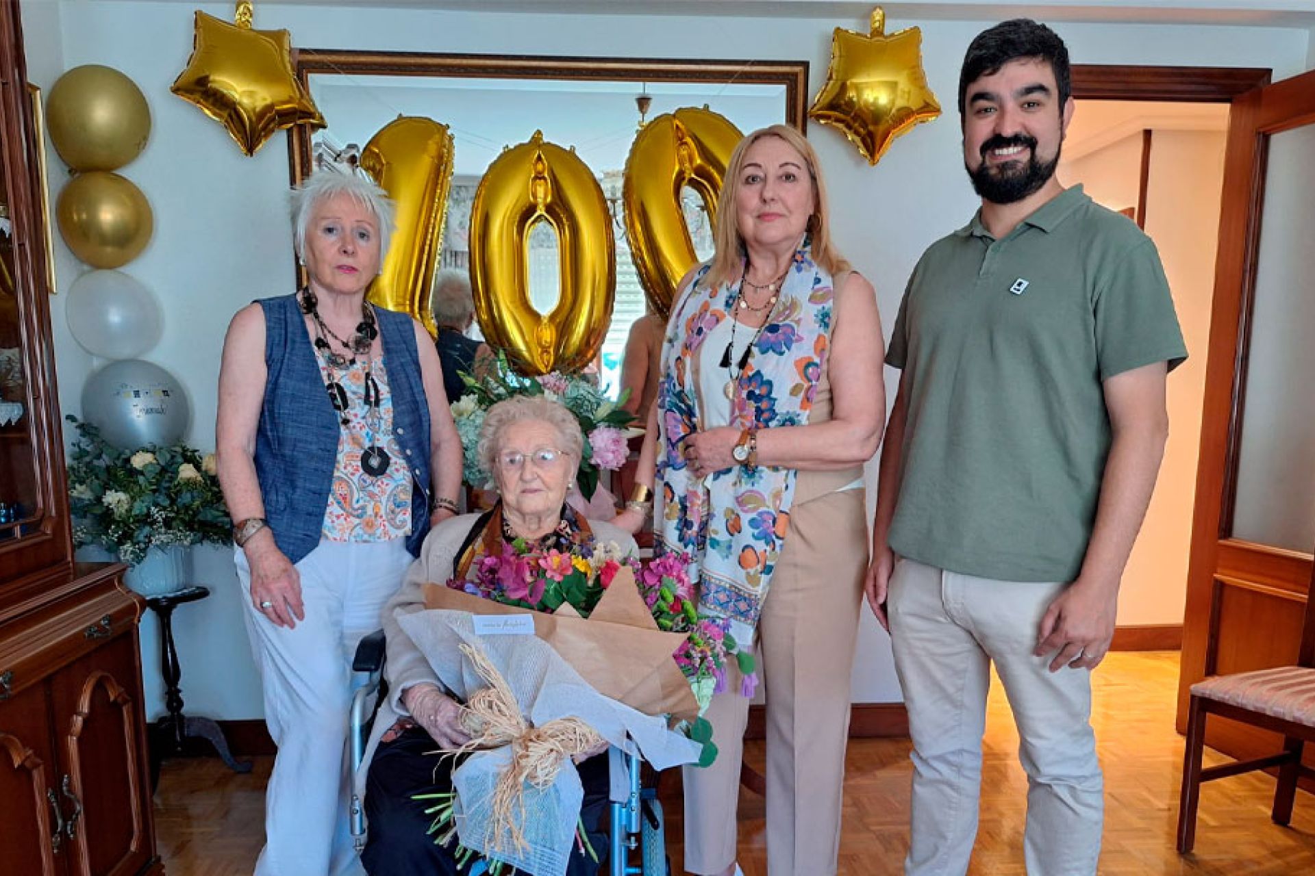 Marcia Sánchez Martín omendu dugu bere 100. urtebetetzean