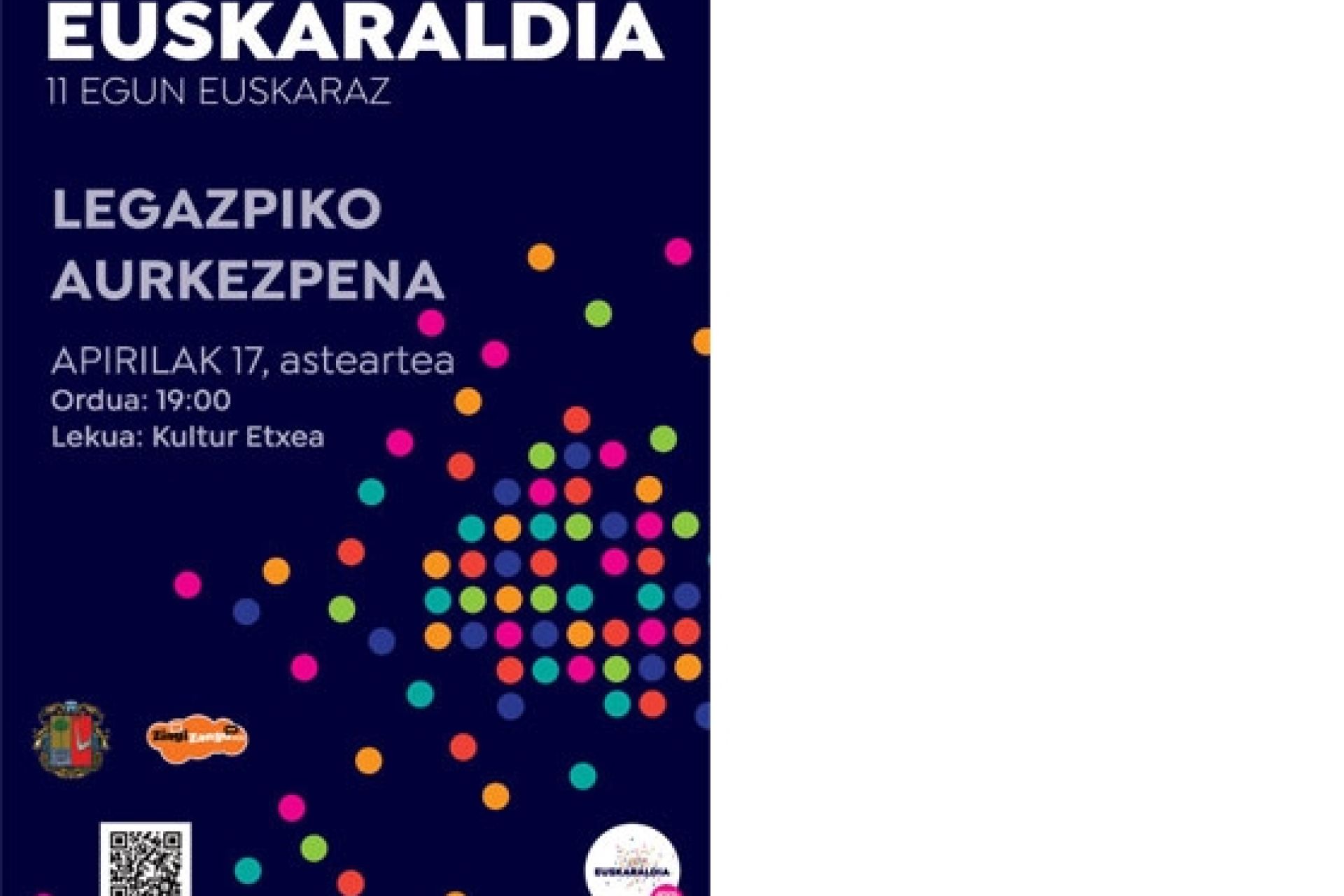 Dentro de la dinámica “Euskarak 365 egun” en 2018, 11 días en euskera