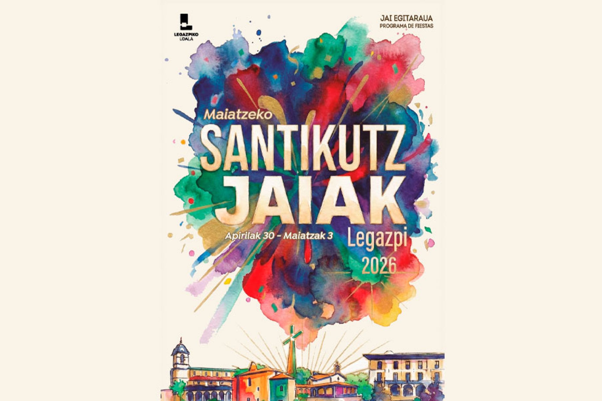 Maiatzeko Santikutzak 2026 Jai egitaraua Udaleko webgunean ikusgai duzu dagoeneko. Gora Santikutzak!