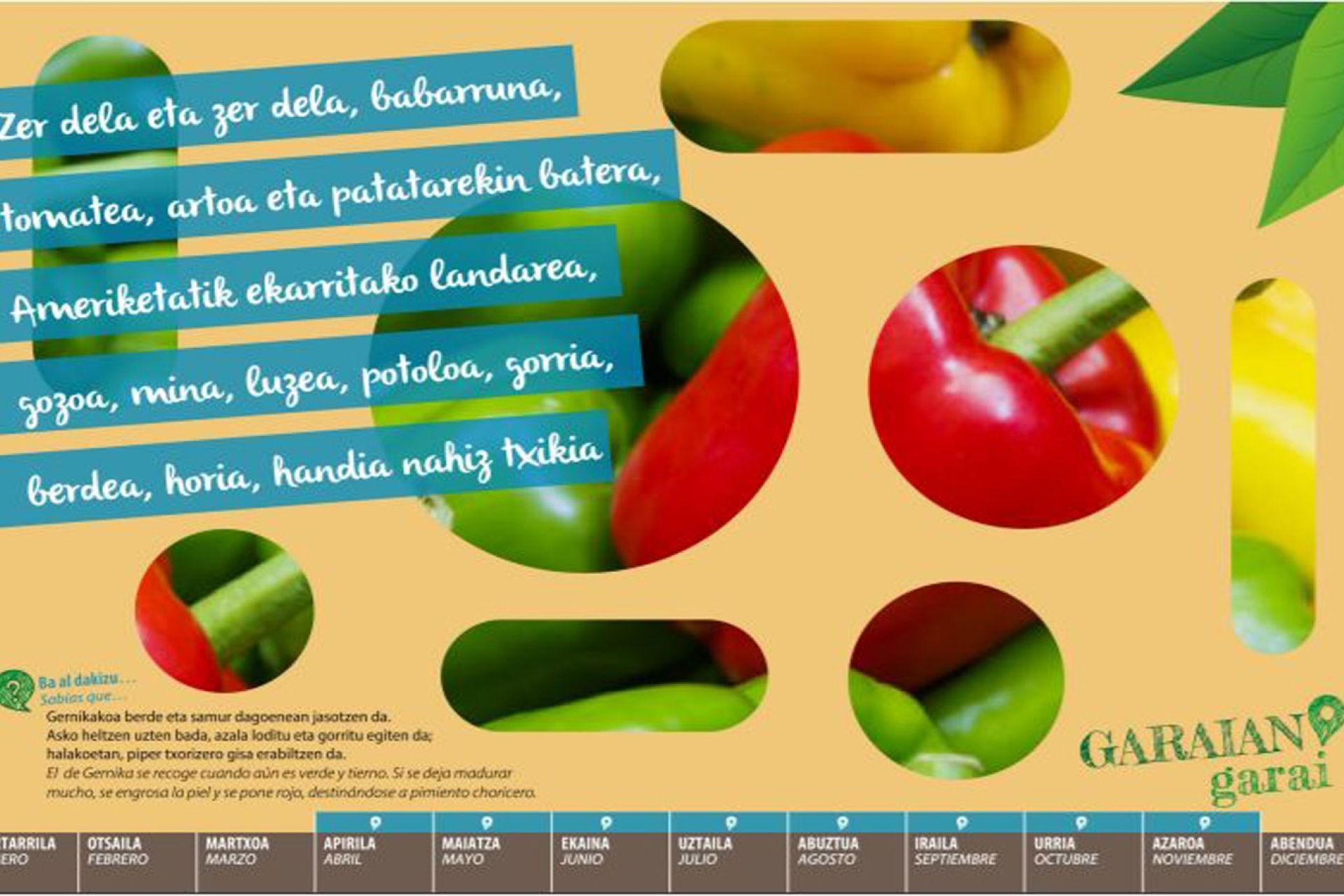 Respuesta a la adivinanza del mes de julio: Pimientos