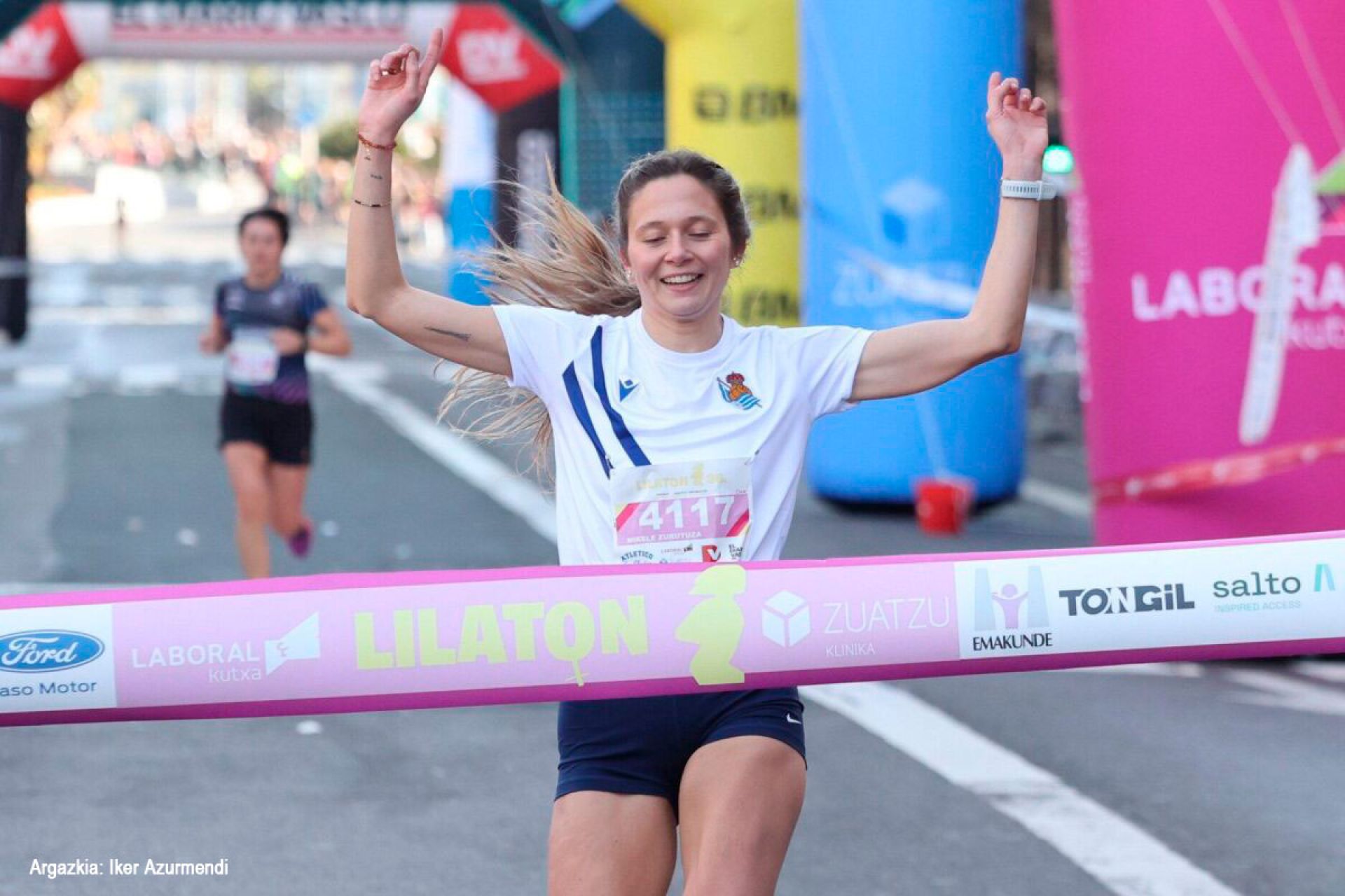 La legazpiarra Mikele Zurutuza ganadora de la Lilatón de este año