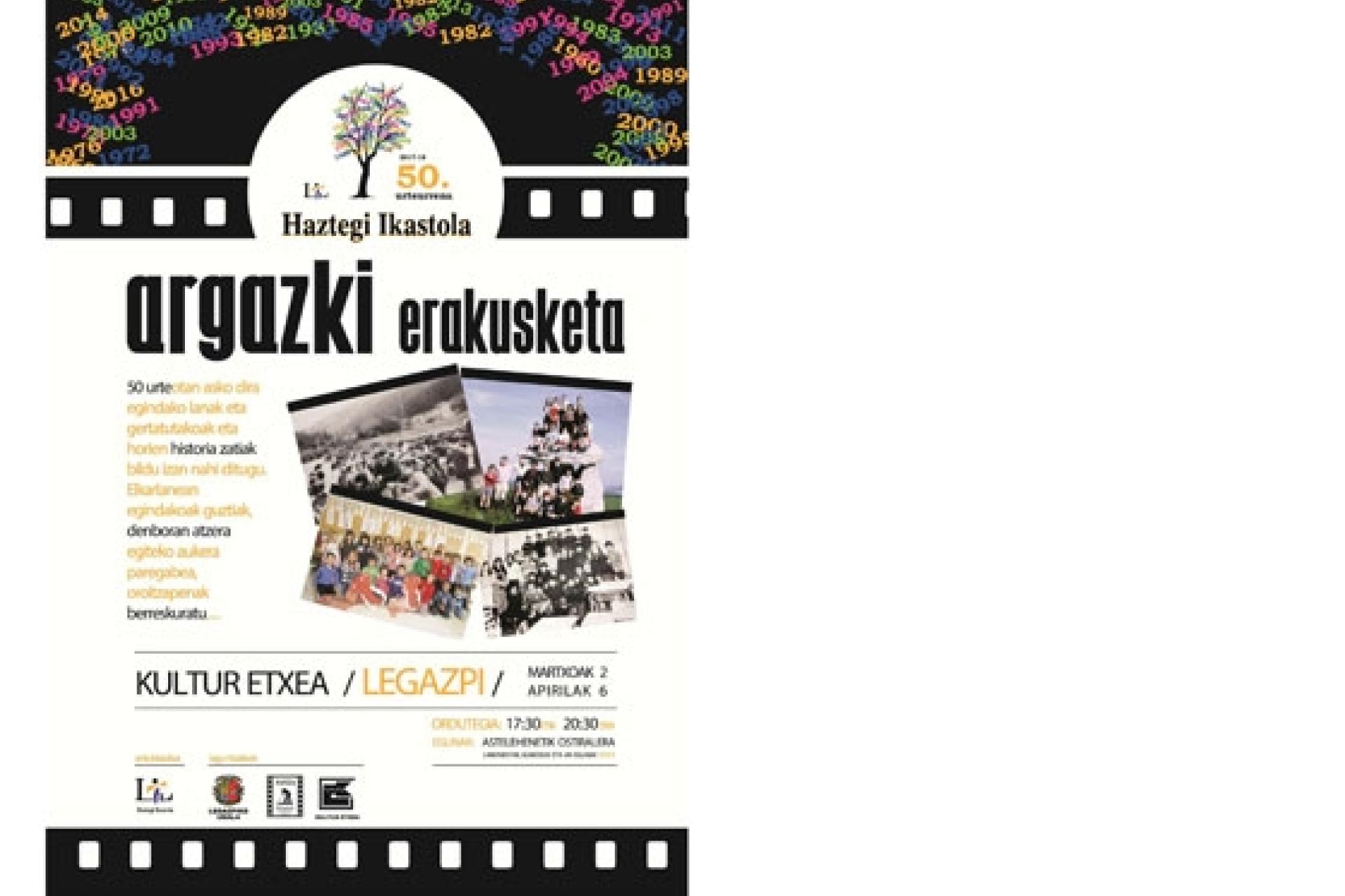 Últimos días para ver la exposición de fotografías “Legazpiko ikastolak 50 urte”.