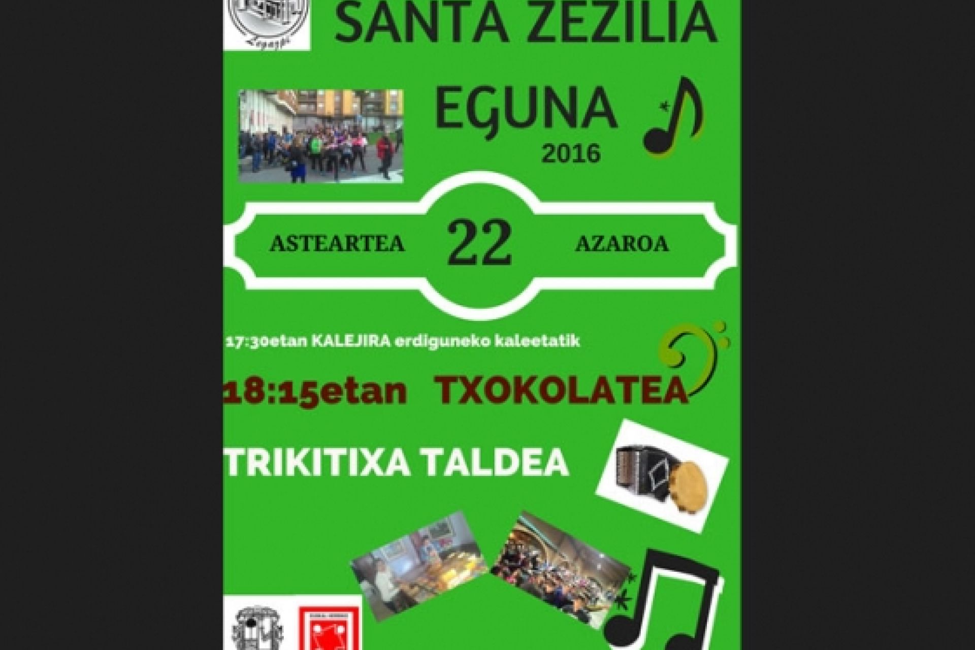 Actividades organizadas por Doinua Musika Eskola, con motivo de Santa Cecilia